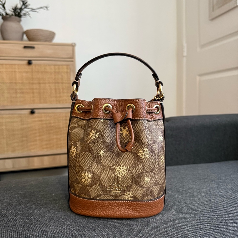 Coach | Dempsey Drawstring Mini Bucket Bag | Blogger's Favorite